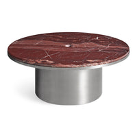 Plateau Coffee Table in Cherry Marble - Angle 5