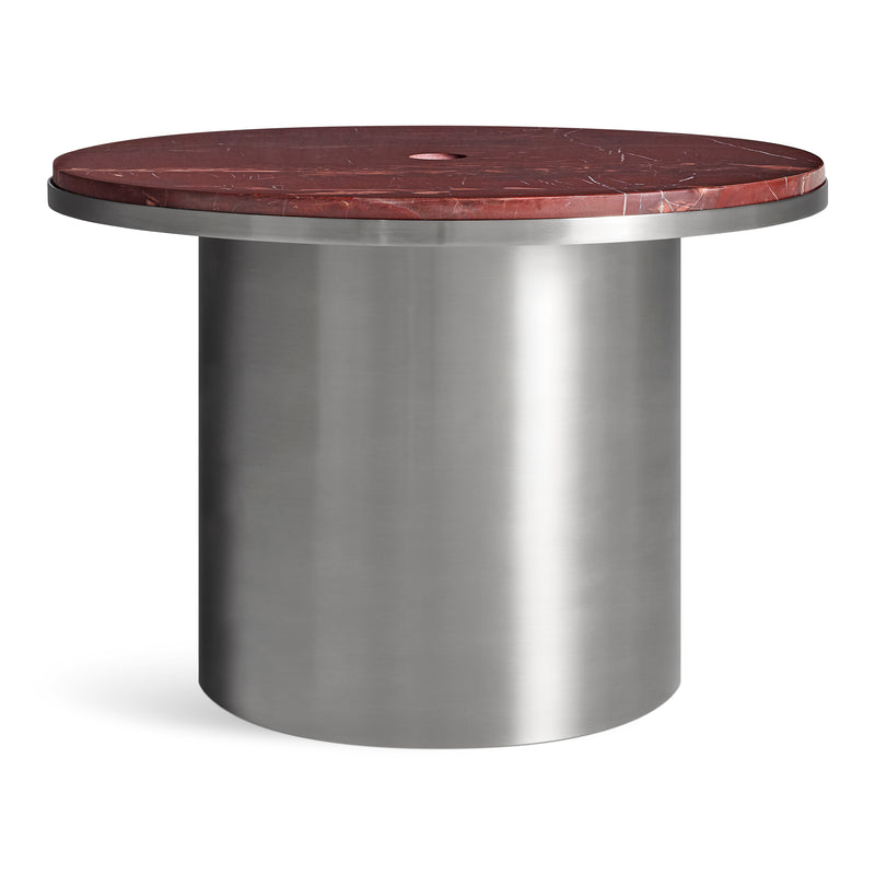 Plateau Medium Table in Cherry Marble - Angle 1