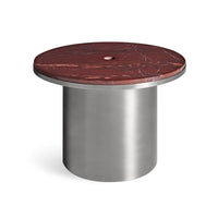 Plateau Medium Table in Cherry Marble - Angle 6
