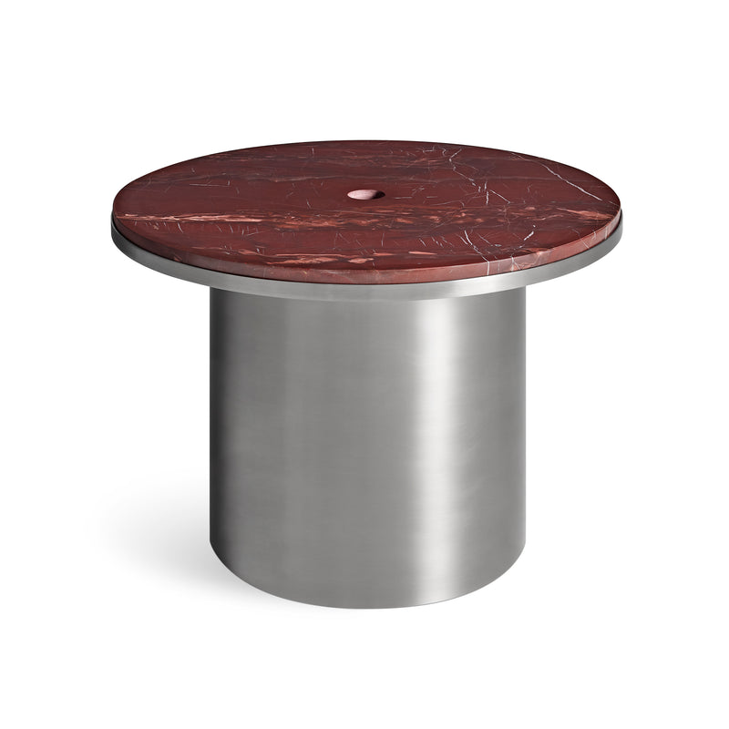 Plateau Medium Table in Cherry Marble - Angle 2