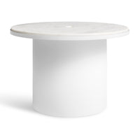 Plateau Medium Table in White - Angle 1