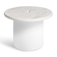 Plateau Medium Table in White - Angle 5