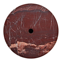 Plateau Side Table in Cherry Marble - Angle 6