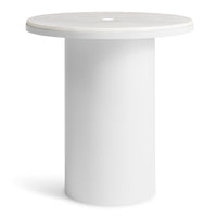 Plateau Side Table in White - Angle 4