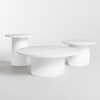 Plateau Coffee Table in White - Angle 7