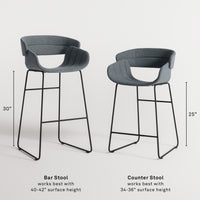 Racer Stool in Counter Stool - Angle 3