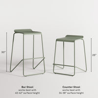 Ready Stacking Stool in Counter Stool - Angle 3