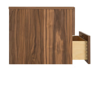 Shale 2 Door / 2 Drawer Wall-Mounted Cabinet in Walnut - Angle 5