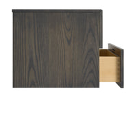 Shale 4 Drawer Wall-Mounted Cabinet in Smoke - Angle 5