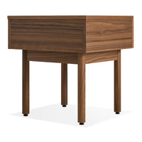 Shale Nightstand in Walnut - Angle 7