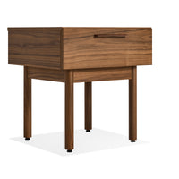 Shale Nightstand in Walnut - Angle 4