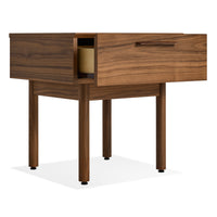 Shale Nightstand in Walnut - Angle 5