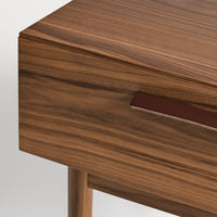 Shale Nightstand in Walnut - Angle 8