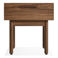 Shale Nightstand in Walnut - Angle 1