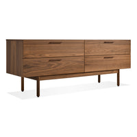 Shale 4 Drawer Dresser in Walnut - Angle 3
