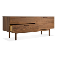 Shale 4 Drawer Dresser in Walnut - Angle 4