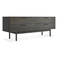 Shale 4 Drawer Dresser in Smoke - Angle 3