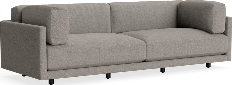 Sunday 102" Sofa in Sanford Black - Angle 2