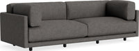 Sunday 102" Sofa in Kelso Charcoal - Angle 2