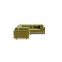 Sunday L Sectional Sofa in Loden Velvet - Angle 5