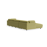 Sunday Sofa with Chaise in Loden Velvet - Angle 8
