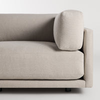 Sunday L Sectional Sofa in Sanford Linen - Angle 7