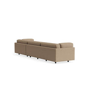 Sunday Sofa with Chaise in Otter Velvet - Angle 8