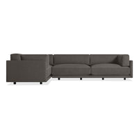 Sunday L Sectional Sofa in Kelso Charcoal - Angle 2