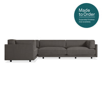 Sunday L Sectional Sofa in Kelso Charcoal - Angle 1