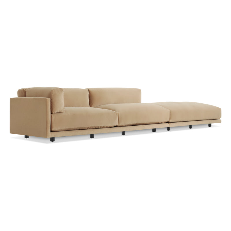 Sunday Long and Low in Camel Velvet