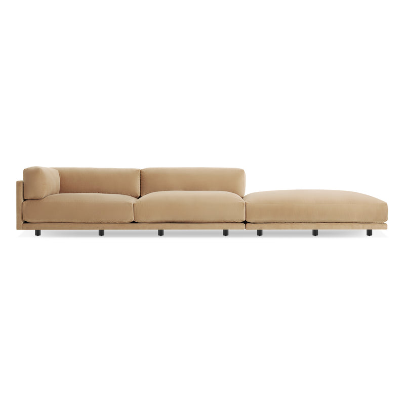 Sunday Long and Low in Camel Velvet