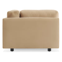 Sunday Long and Low in Camel Velvet - Angle 4