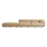 Sunday Long and Low in Camel Velvet - Angle 1