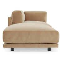 Sunday Long and Low in Camel Velvet - Angle 4