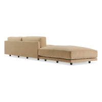 Sunday Long and Low in Camel Velvet - Angle 5