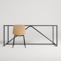 Strut 75" Dining Table in Slate - Angle 3