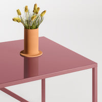 Strut Dining Table in Berry - Angle 6