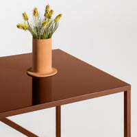 Strut 75" Dining Table in Rust - Angle 6
