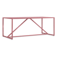 Strut Dining Table in Berry - Angle 4