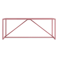 Strut Dining Table in Berry - Angle 1