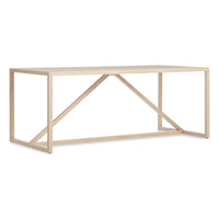 Strut 75" Wood Dining Table in Whitewashed Ash - Angle 5