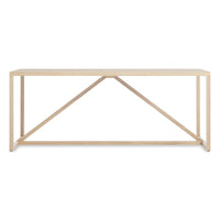 Strut 75" Wood Dining Table in Whitewashed Ash - Angle 1