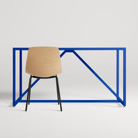 Strut 56" Dining Table in Cobalt - Angle 3