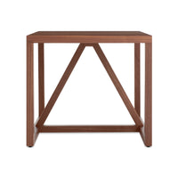 Strut Side Table in Walnut - Angle 1