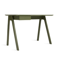 Stash Desk in Olive on Ash - Angle 6