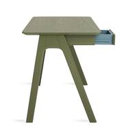 Stash Desk in Olive on Ash - Angle 8
