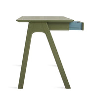 Stash Desk in Olive on Ash - Angle 9