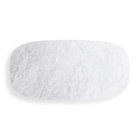 Super Swoval Coffee Table in Marble / Black - Angle 8