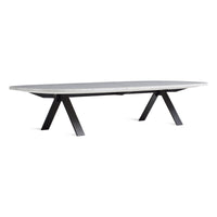 Super Swoval Coffee Table in Marble / Black - Angle 4