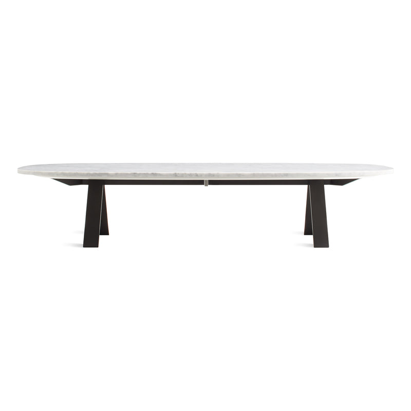 Super Swoval Coffee Table in Marble / Black - Angle 1